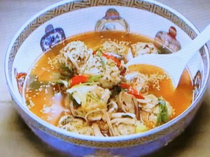 もこみち流 鯛のすり身の中華風辛スープ