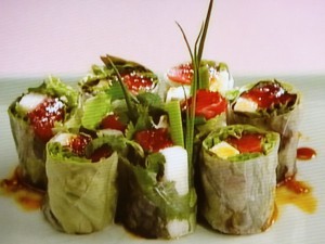 まぐろの生春巻き