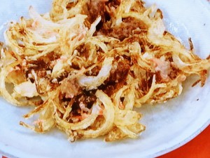 たまねぎと牛肉のかき揚げ
