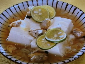 あさりだし豆腐のおひたし