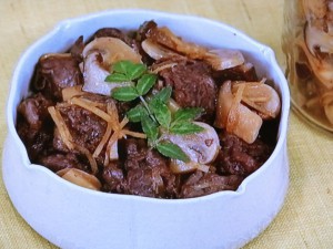 牛肉とマッシュルームのしぐれ煮