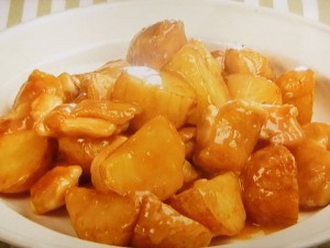 新じゃがと鶏肉のはちみつみそ炒め