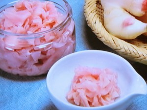 新しょうがのうす塩漬け