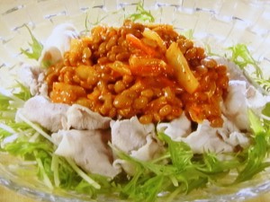 納豆キムチ冷しゃぶ