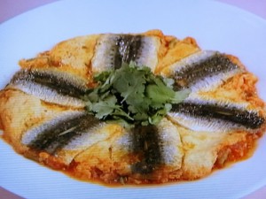 いわしのモロッコ風オムレツ