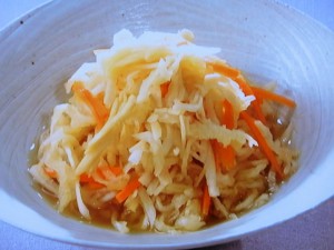 切り干し大根といかくんの即席漬け