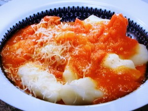 フレッシュトマトソースのニョッキ