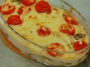 アスパラのチーズ焼き