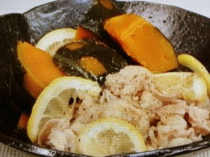 カボチャと豚バラのさっぱり煮