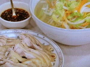 タンメン ゆで鶏添え