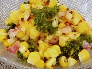 とうもろこしとパセリのサラダ
