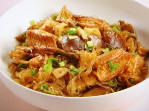 干ししいたけと春雨の煮込み