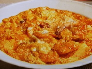 えびと豆腐のチリソース