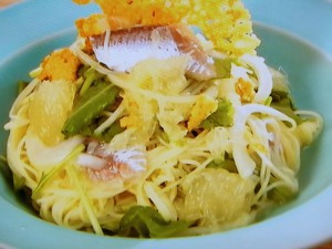 イワシマリネの冷製パスタ