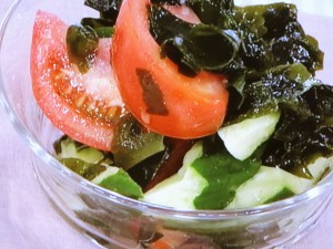 わかめと夏野菜のサラダ