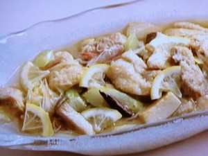 鶏のレモン風味