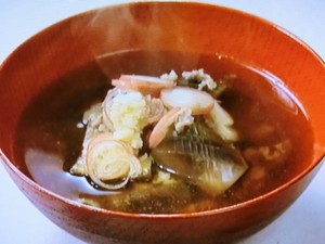 あじのすり流し汁