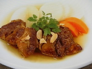 豚肉のポトフ 照り焼き風