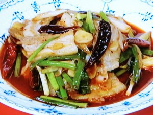 豚肉とねぎの回鍋肉(ホイコーロー)