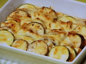 夏野菜と厚揚げのはちみつみそチーズ