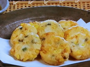 とうもろこし入り簡単がんも