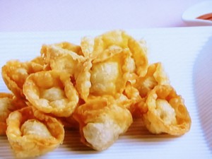 カレー風味の揚げ餃子