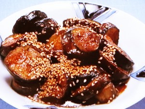 なすの味噌がらめ