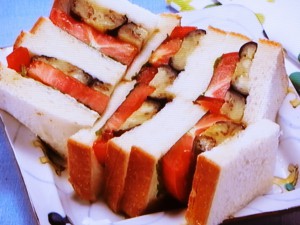 なすソテーのサンドイッチ