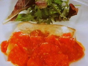かじきとトマトのソテー
