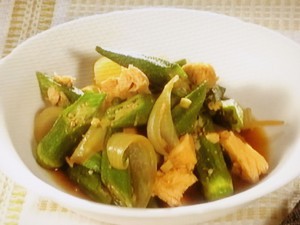 オクラとツナの甘辛煮