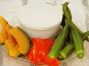 ゆで野菜のヨーグルトソース