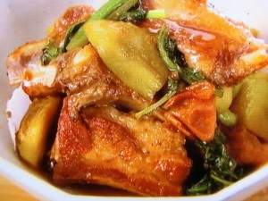 スペアリブの梅煮
