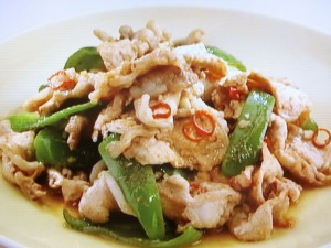豚肉の花椒焼き