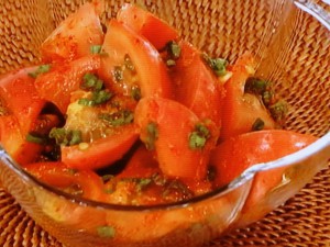 トマトのピリ辛あえ