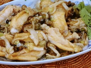 鶏手羽の香味レンジ蒸し