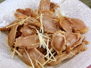 砂肝のしょうがあえ