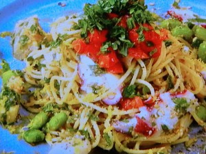 韓国風!冷製ごまじそパスタ