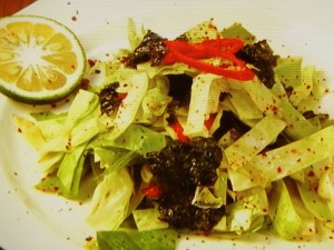 韓国風かぼす風味のピリ辛ドレッシング