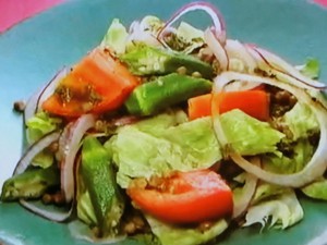もこみち流 カレードレッシングのサラダ