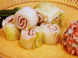 漬け物de豚しゃぶロール