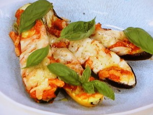 夏野菜のピザ仕立て