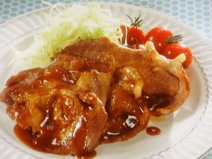 スパイシー豚肉のしょうが焼き