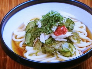 めかぶのぶっかけうどん