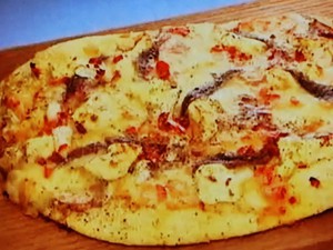 もこみち流 3種のチーズとチリのうす焼きピッツァ