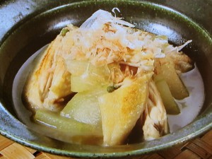 冬瓜と手羽中の炊いたん