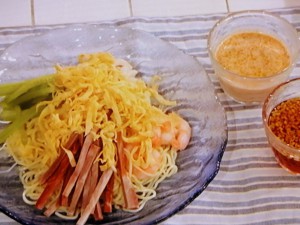 冷やし中華~錦糸玉子のせ