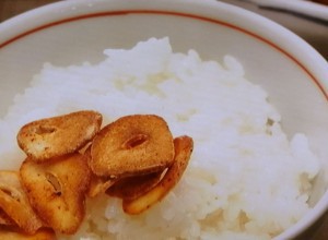 にんにくのバター炒りのせご飯