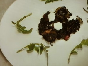 イカとエビのリゾット