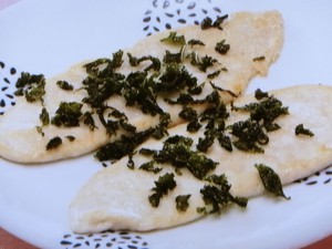 紫蘇のサクサクフライささ身ソテー