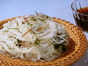 薬味たっぷりそうめん